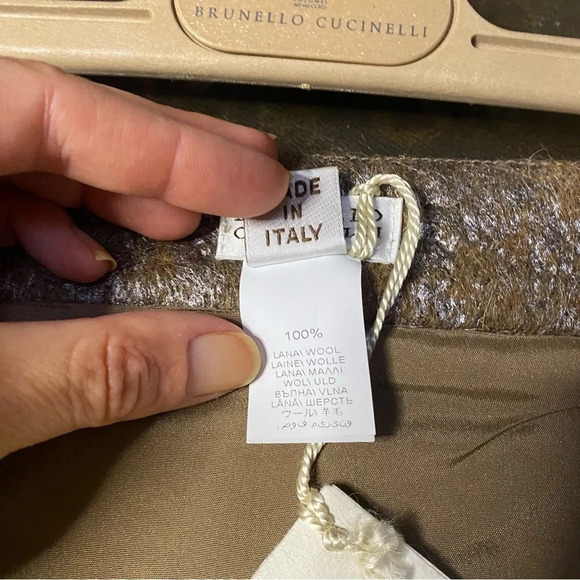 NWT BRUNELLO CUCINELLI Wool Wrap Skirt SZ US6 - Picture 7 of 11
